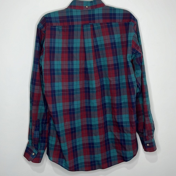 Hugger by Grant Men’s Large long sleeve button up Foxhunt Plaid - Picture 5 of 9